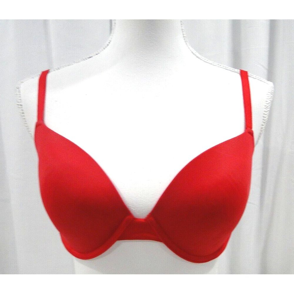 Victoria's Secret PINK Wear Everywhere Red Demi Bra Size 36D